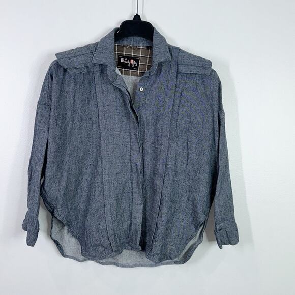 Wendy Glez chambray button down shirt size small - Picture 1 of 6